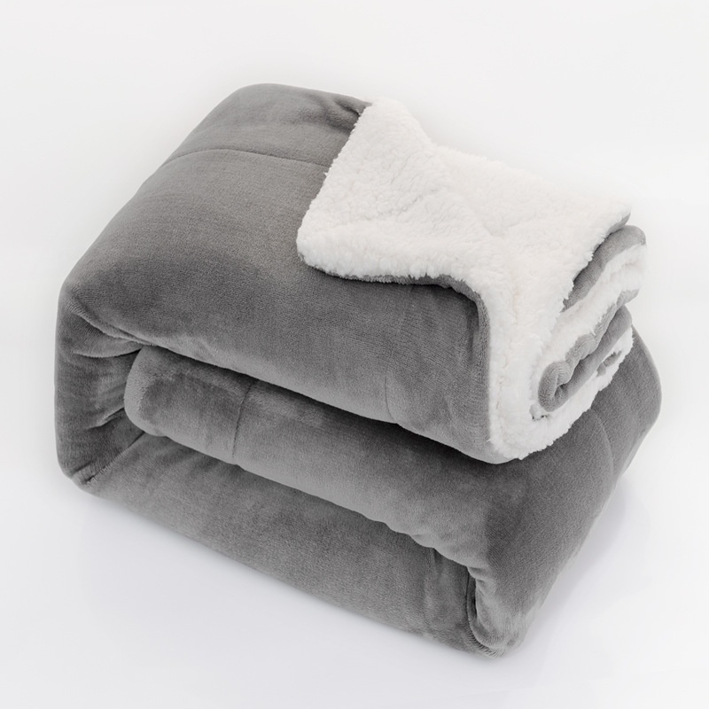 Flannel Fleece Blanket Grey Lightweight Microfiber Flannel Blanket –  Fabritones